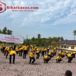 Wakapolres Pidie Jaya Pimpin Olahraga Pagi Bersama Personel dan Masyarakat