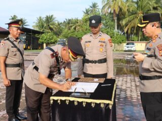 Gerbong Mutasi Bergerak! Enam Jabatan Strategis di Polres Pidie Jaya Berganti